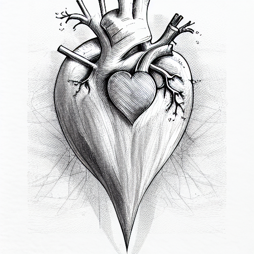 Heart tattoo design idea