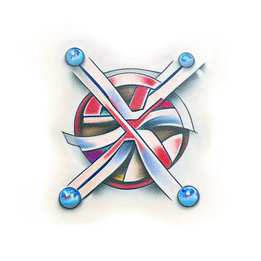 Orthodox crosses tattoo design idea