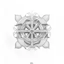 Orthodox crosses tattoo design idea