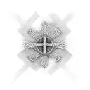 Orthodox crosses tattoo design idea