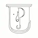 semicolon, moon and safety pin tattoo design idea