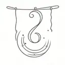 semicolon, moon and safety pin tattoo design idea