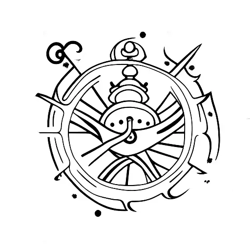 seafarer tattoo design idea