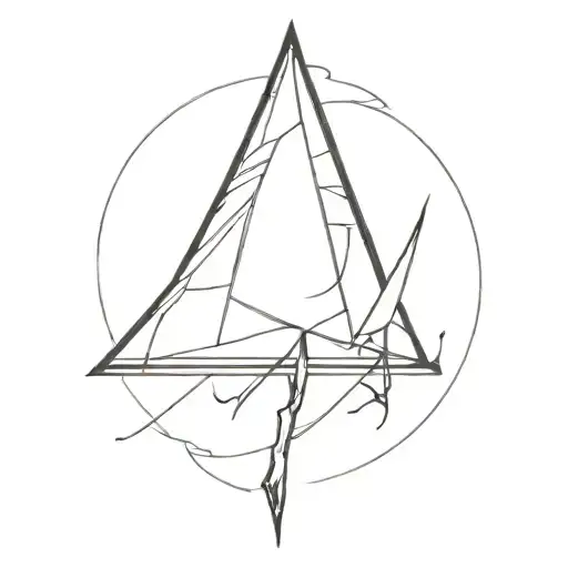 pyramid head tattoo design idea