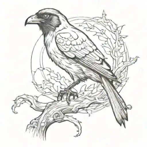 edgar allen poe inspired  tattoo design idea