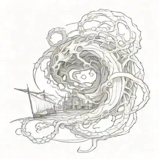 eldritch horror tattoo design idea