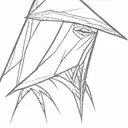 pyramid head tattoo design idea