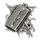 razor blade  tattoo design idea