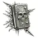 razor blade  tattoo design idea