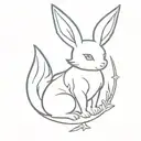 ff14 carbuncle  tattoo design idea