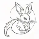 ff14 carbuncle  tattoo design idea