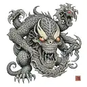 junji ito monsters tattoo design idea