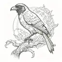 edgar allen poe inspired  tattoo design idea