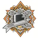 razor blade  tattoo design idea