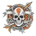 razor blade  tattoo design idea