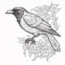 edgar allen poe inspired  tattoo design idea
