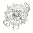 eldritch horror tattoo design idea