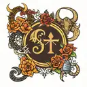 libra taurus and Scorpio   tattoo design idea