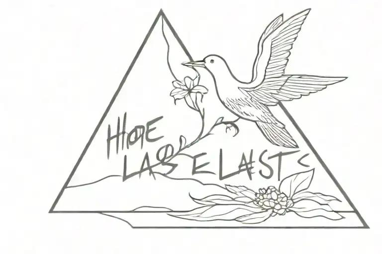 hope dies last tattoo design idea