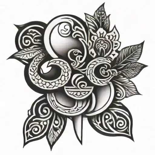 Polynesia tattoo design idea