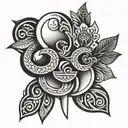 Polynesia tattoo design idea