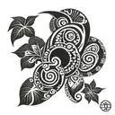 Polynesia tattoo design idea