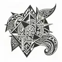 Polynesia tattoo design idea