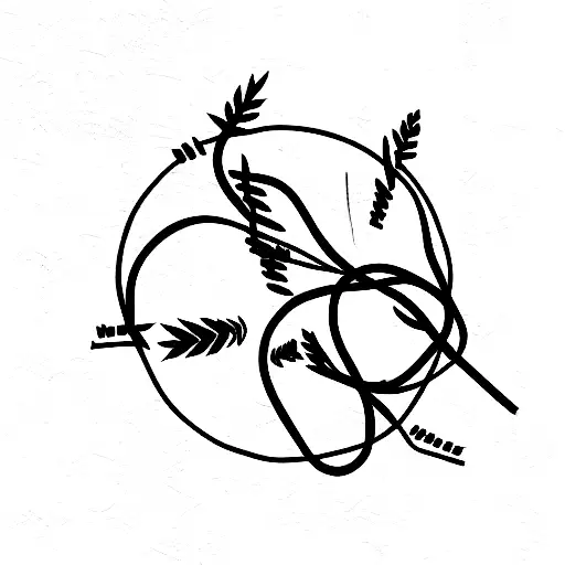 Barbed Wire vines going around arm tattoo design idea