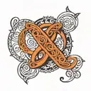 infinity symbol with 18 number tattoo design idea