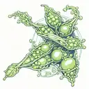 cybersigilism three peas in a pod floating tattoo design idea