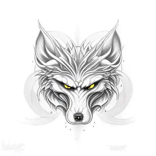 Fenrir tattoo design idea