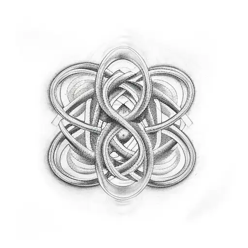 DNA helix tattoo design idea