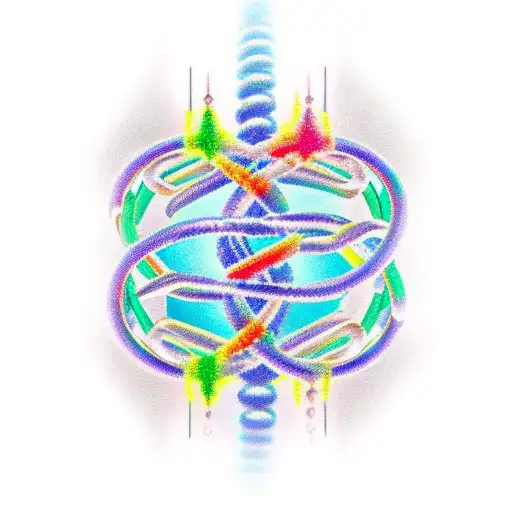 Helix dna tattoo design idea