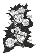 Obito Uchiha tattoo design idea