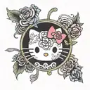 hello kitty nirvana  tattoo design idea