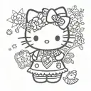 hello kitty  tattoo design idea