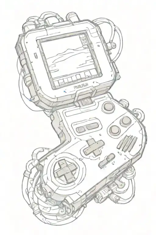 Gameboy controller tattoo design idea