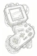 Gameboy controller tattoo design idea