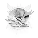 sunrise tattoo design idea