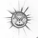 sunrise tattoo design idea
