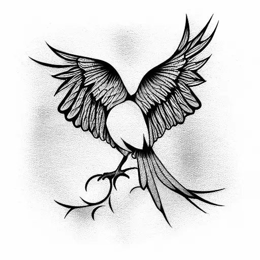 Bird tattoo design idea