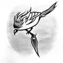 Bird tattoo design idea