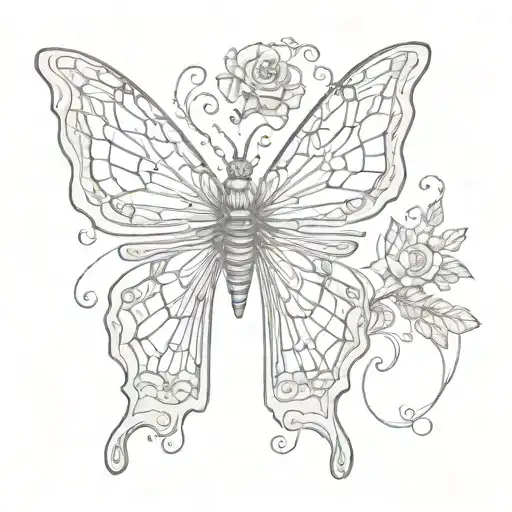  skeleton back spine tattoo rib cage is butterfly wings tattoo design idea