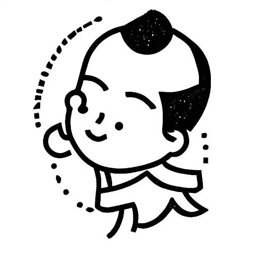 buddhist little prince tattoo design idea