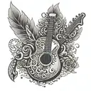 Create a tattoo design inspired by Alex G's music, incorporating elements of entrepreneurship tattoo design idea