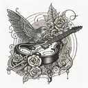 Create a tattoo design inspired by Alex G's music, incorporating elements of entrepreneurship tattoo design idea