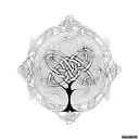 CELTIC STILE TREE OF LIFE WITH TEXT "XABIER" and "NAHUM" written on it. Also date"XI-X-IX" in the middle tattoo design idea