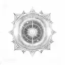 Ruby, rose, Holly and a supernova tattoo design idea