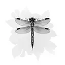 Dragonfly tattoo design idea