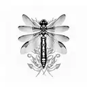 Dragonfly tattoo design idea